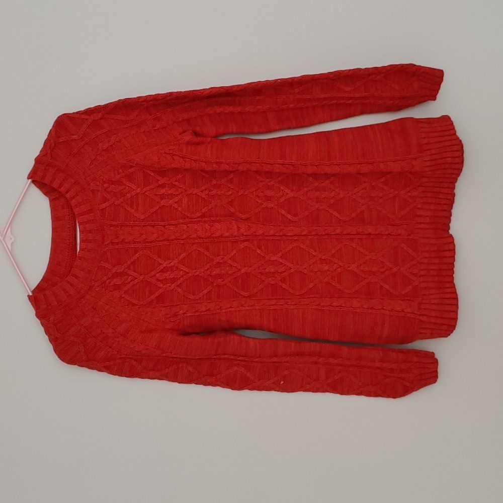 Gap Maternity Red Cable Knit Sweater in S